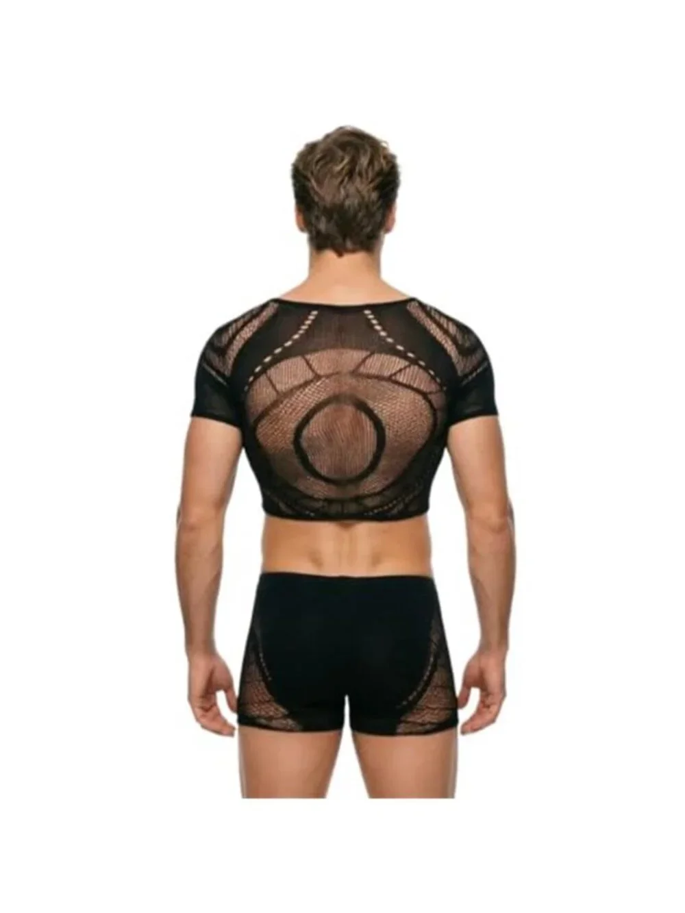 Men's Sexy Sheer Mesh Lingerie Set